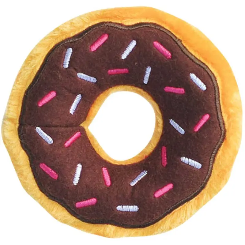 Zippy Paws Dog Toy - Mini Donut - Chocolate