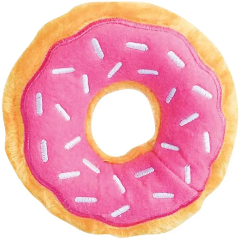Zippy Paws Dog Toy - Mini Donut - Strawberry