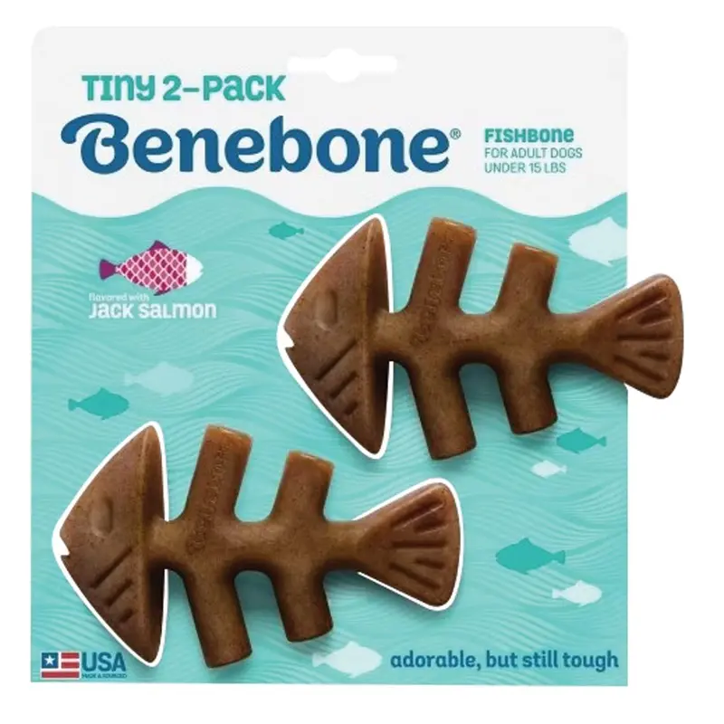 Benebone - Fishbone Salmon Tiny 2pk