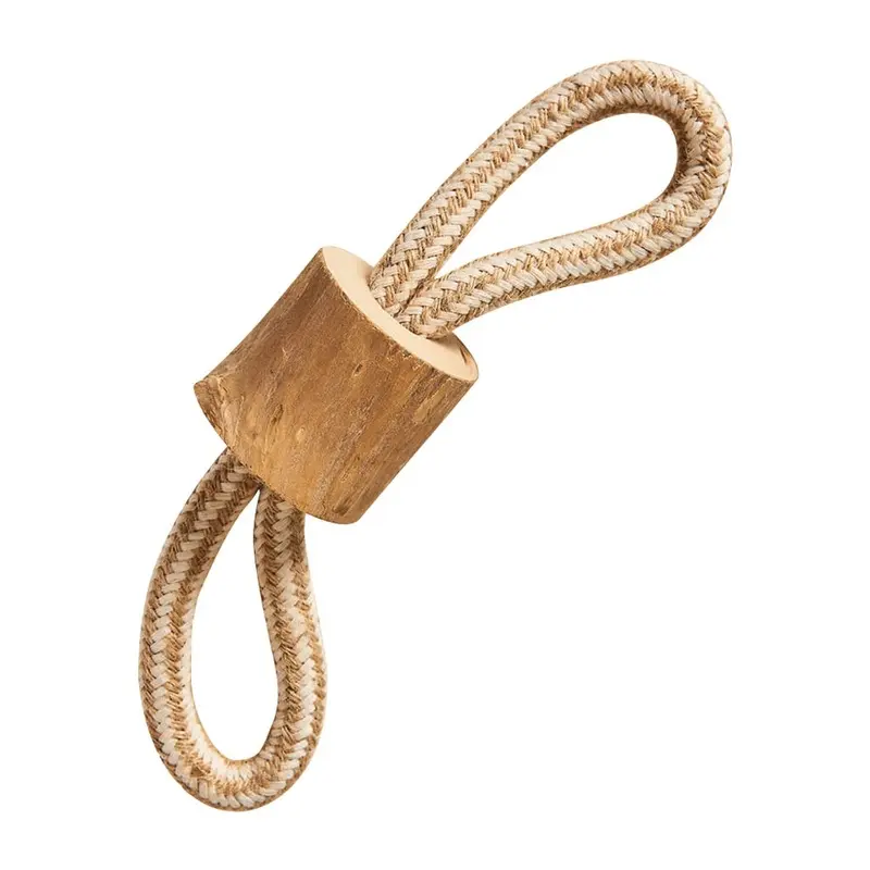 Spot - Love the Earth Coffee Wood Chew Rope Tug 8in. Dog Toy