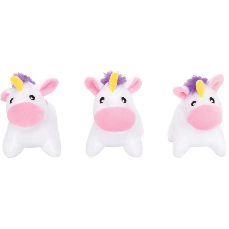 Zippy Paws Dog Toy - Miniz - Unicorns - 3 pk
