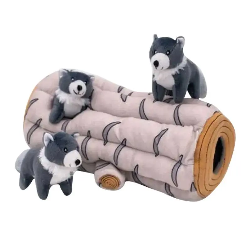 Zippy Paws Dog Toy - Zippy Burrow - Arctic Wolf