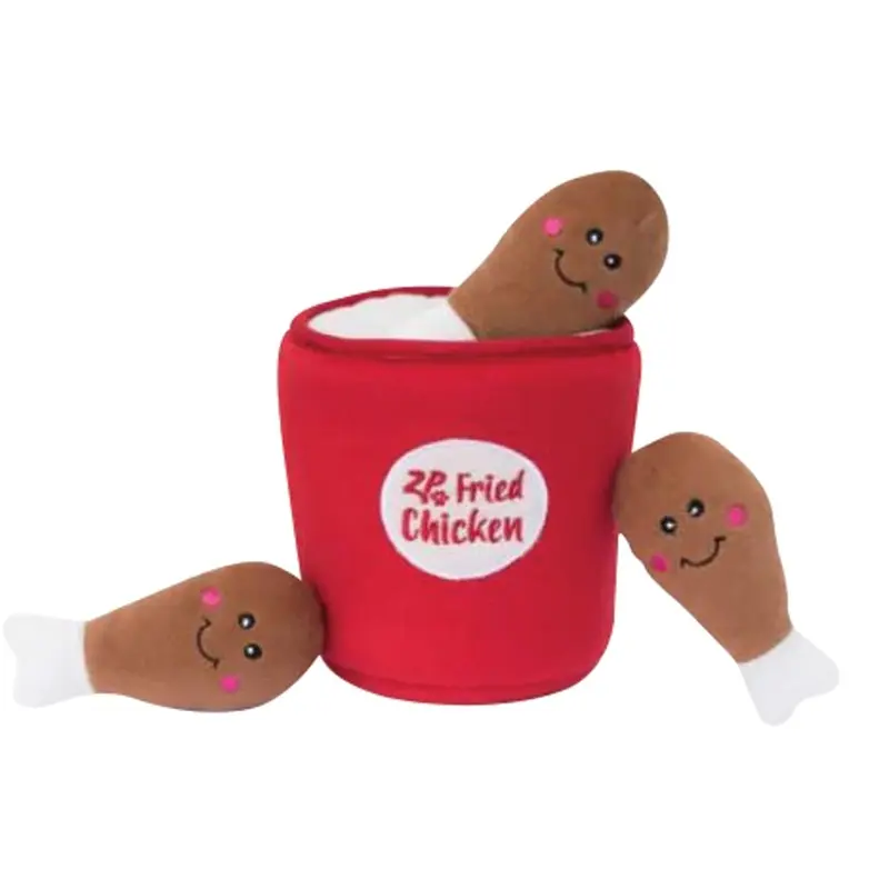Zippy Paws Dog Toy - Zippy Burrow - Bucket of Chicken
