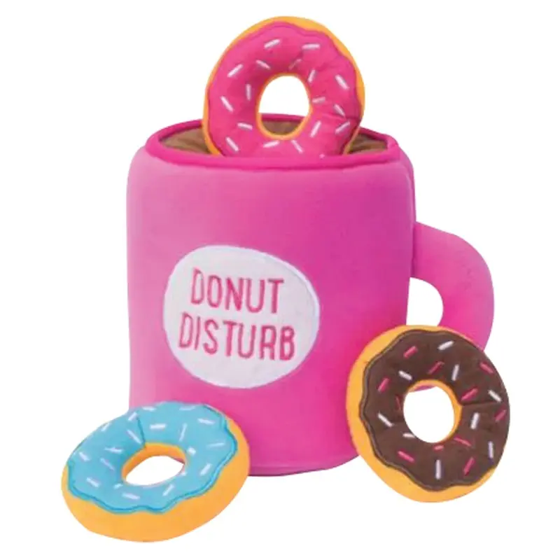 Zippy Paws Dog Toy - Zippy Burrow - Coffee & Donut