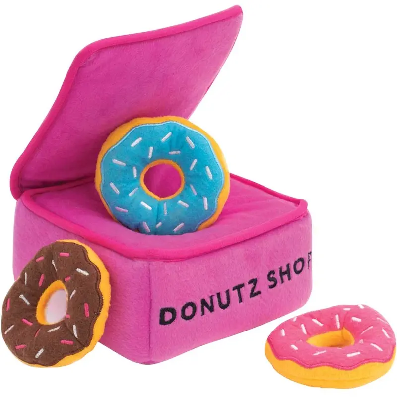 Zippy Paws Dog Toy - Zippy Burrow - Donut Box