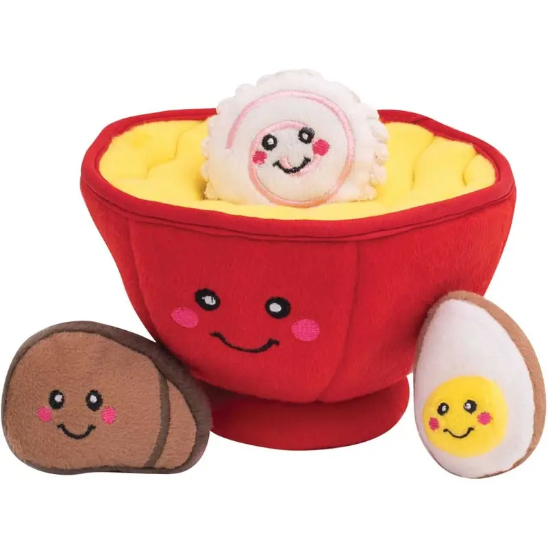 Zippy Paws Dog Toy - Zippy Burrow - Ramen Bowl