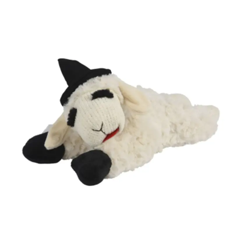 Halloween Lamb Chop w/ Witch Hat - Assorted Colors - 10.5in.