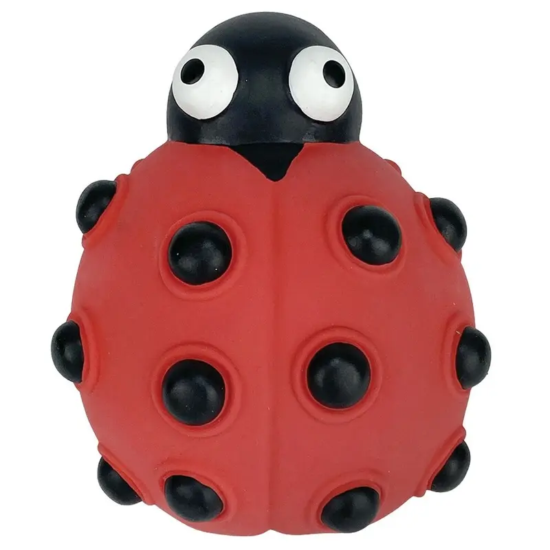Multipet Dog Toy - Look Whos Poppin - Lady Bug
