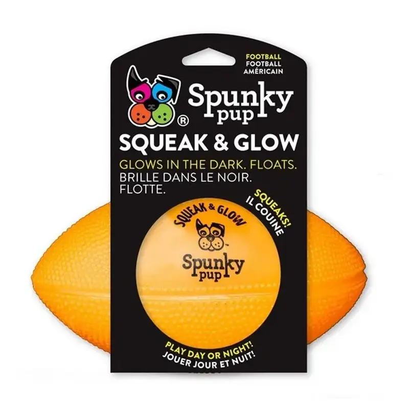 Spunky Pup - Squeak & Glow Football