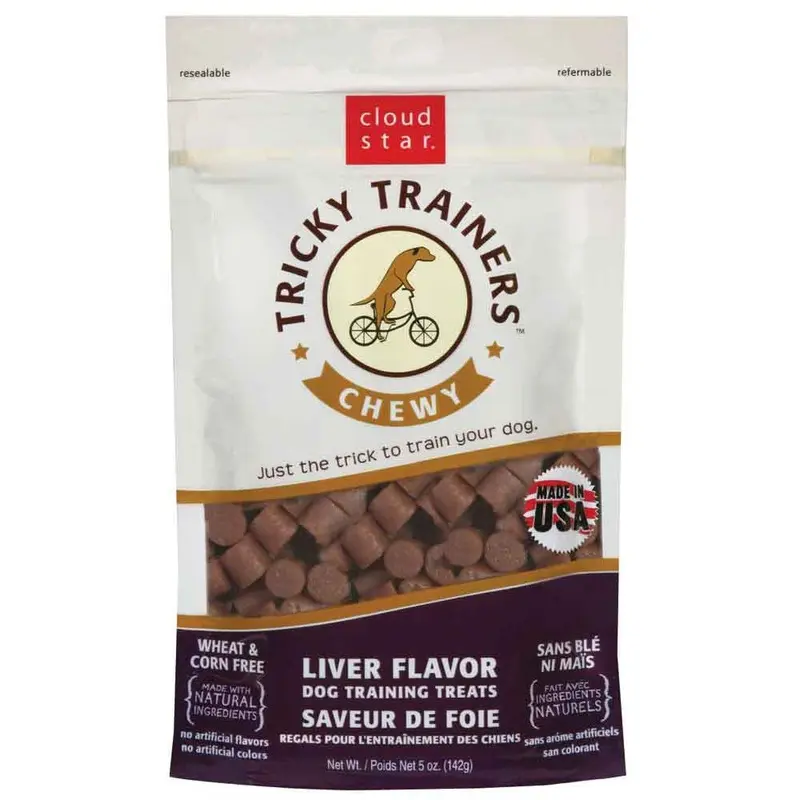 Cloudstar Tricky Trainers Dog Treats - Liver - 5 oz.