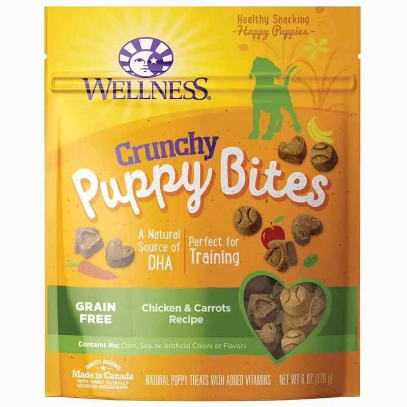 Wellness Crunchy Puppy Bites - Chicken & Carrot - 6oz