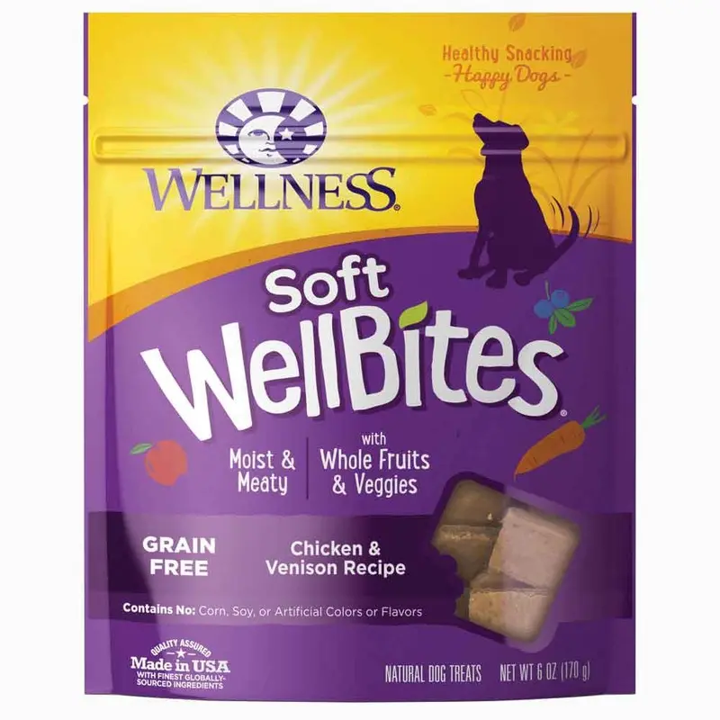 Wellness Soft WellBites Treats - Chicken & Venison - 6 oz