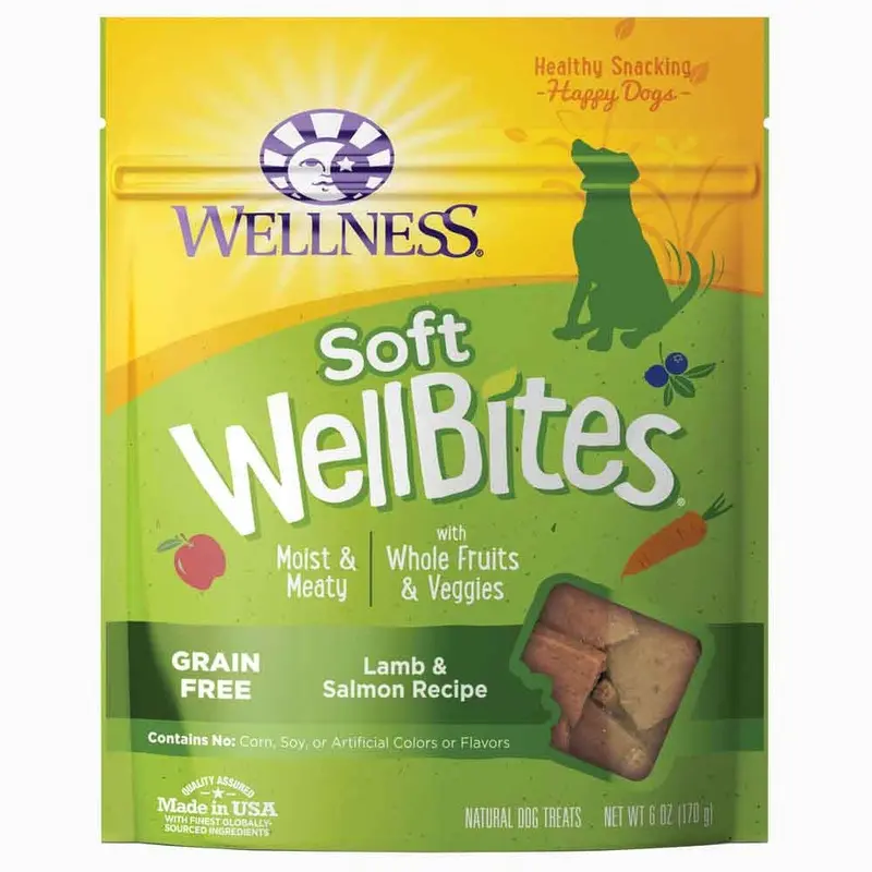 Wellness Soft WellBites Treats - Lamb & Salmon - 6 oz