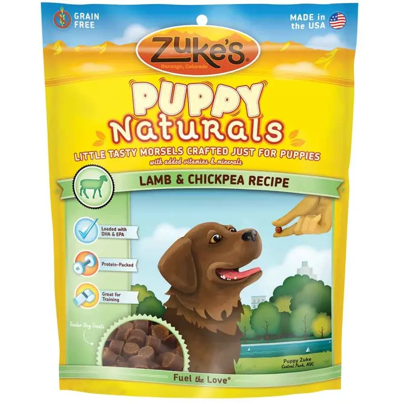 Merrick Dog Treats - Zukes Puppy Naturals - Lamb & Chickpea - 5 oz