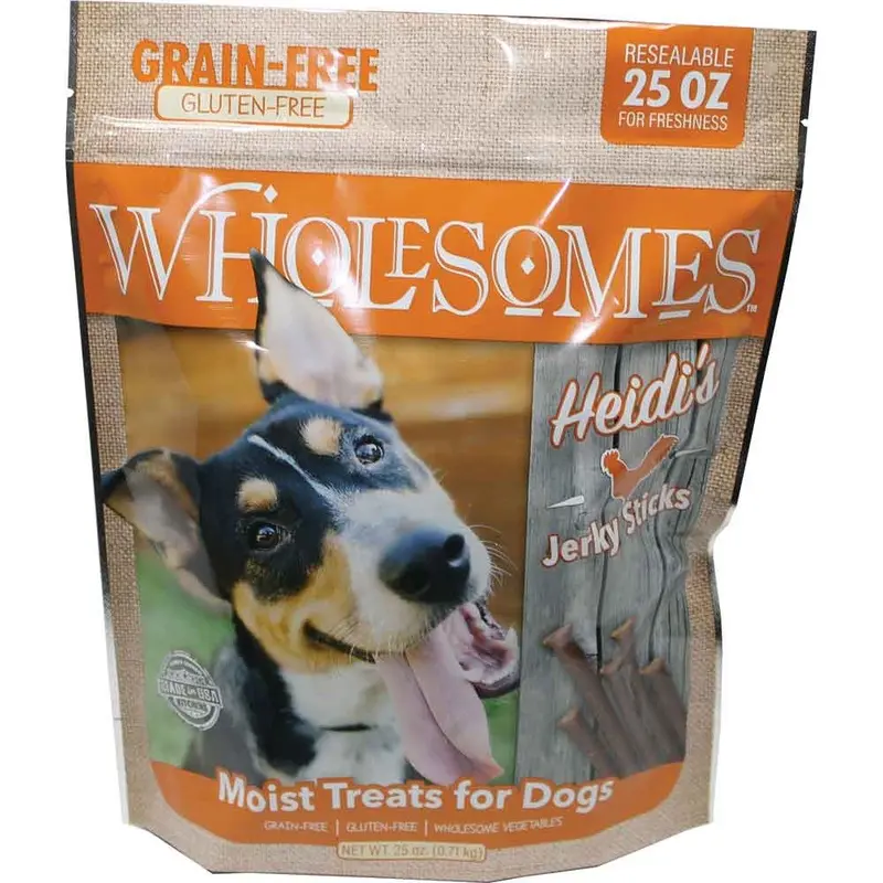 Wholesomes Heidi's Jerky Sticks - Chicken - 25 oz