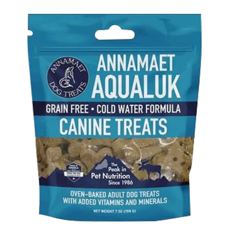 ANNAMAET - AQUALUK GF COLD WATER FORMULA DOG TREATS - 7 OZ.