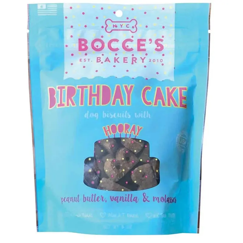 BOCCE'S BAKERY DOG BISCUITS - BIRTHDAY CAKE - 5 OZ