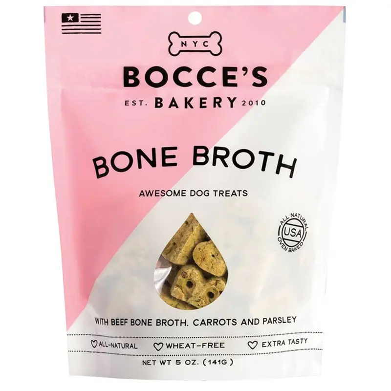 BOCCE'S BAKERY DOG BISCUITS - BONE BROTH - 5 OZ
