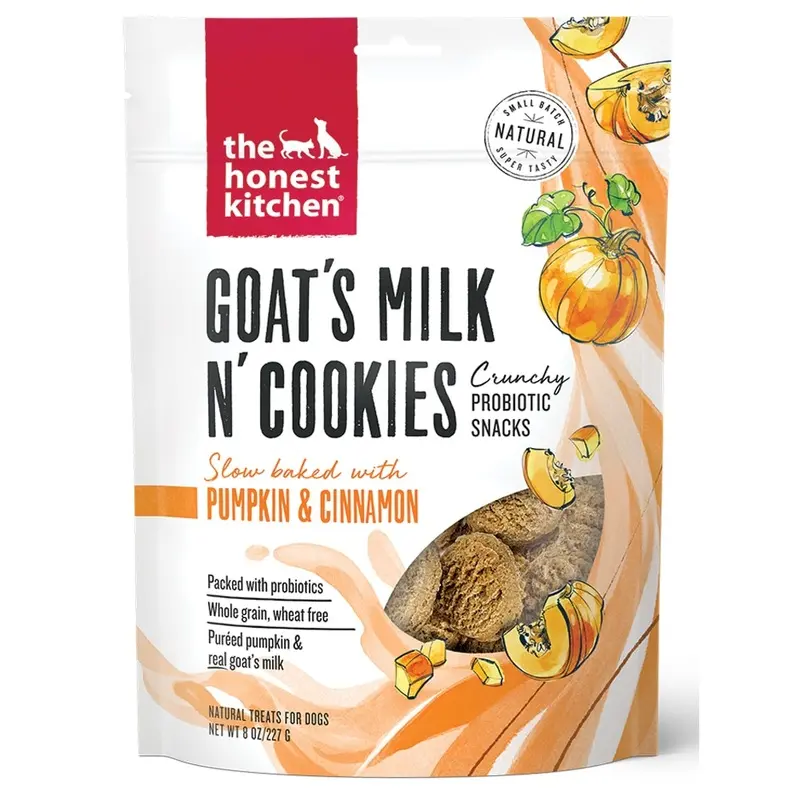 Honest Kitchen Milk N' Cookies Treats - Pumpkin - 8 oz