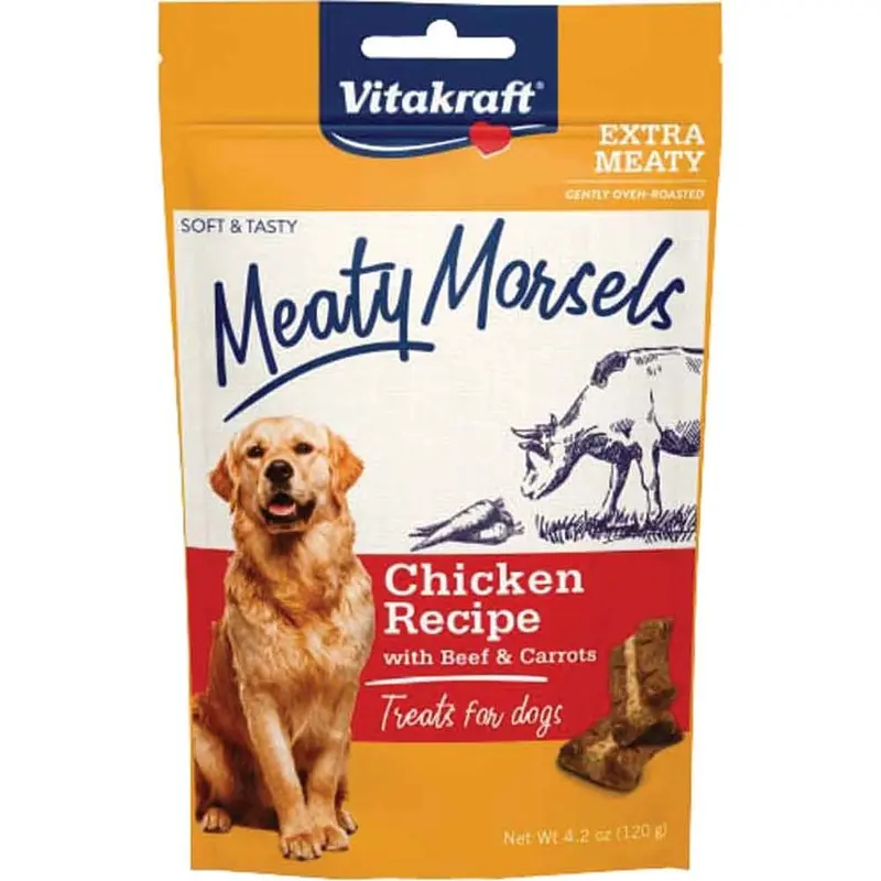 Vitakraft Meaty Morsels - Chix Beef Carrot - Dog - 4.2 oz