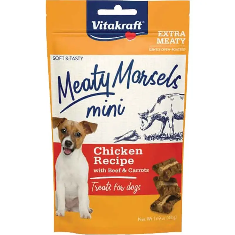 Vitakraft Mini Meat Morsels - Chix Beef Carrt - Dog - 1.69oz