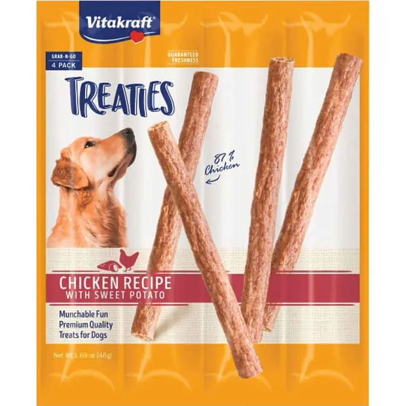 Vitakraft - Treaties - Dog - Chicken Swt Potato - 4 pack