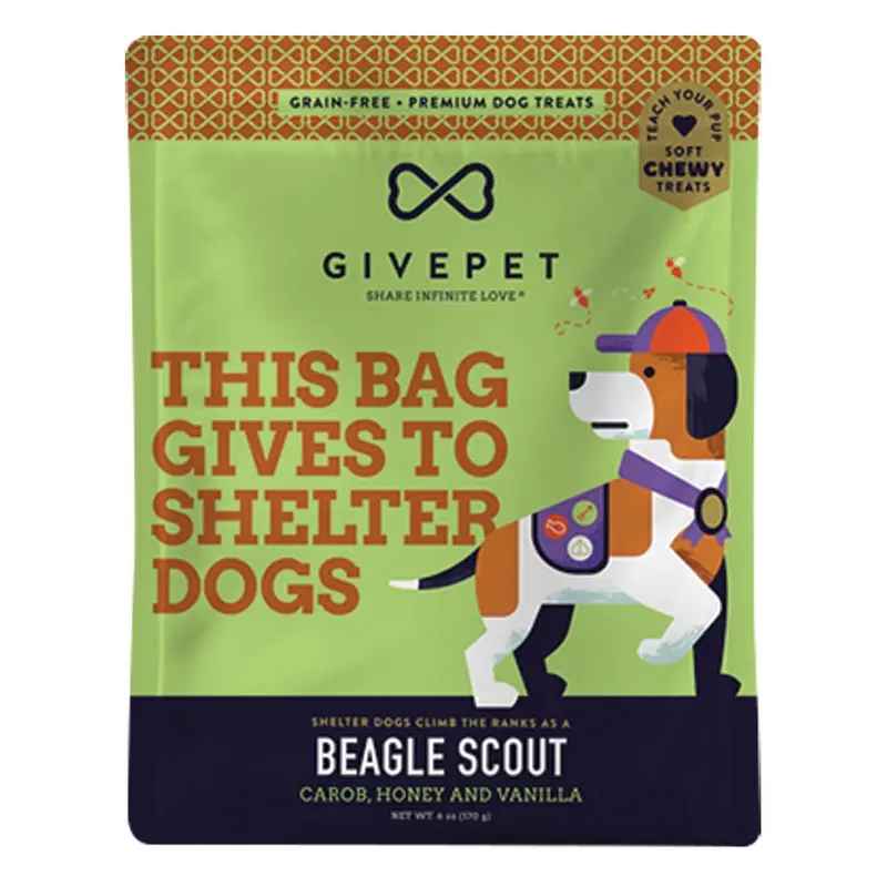 GIVEPET DOG TREATS - GF - BEAGLE SCOUT - 6 OZ