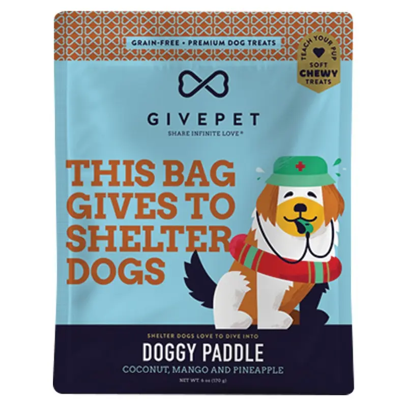 GIVEPET DOG TREATS - GF - DOGGY PADDLE - 6 OZ