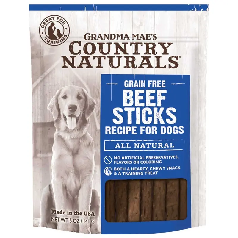 Grandma Maes - Country Naturals GF Dog Treats - Bar - Beef - 5 oz