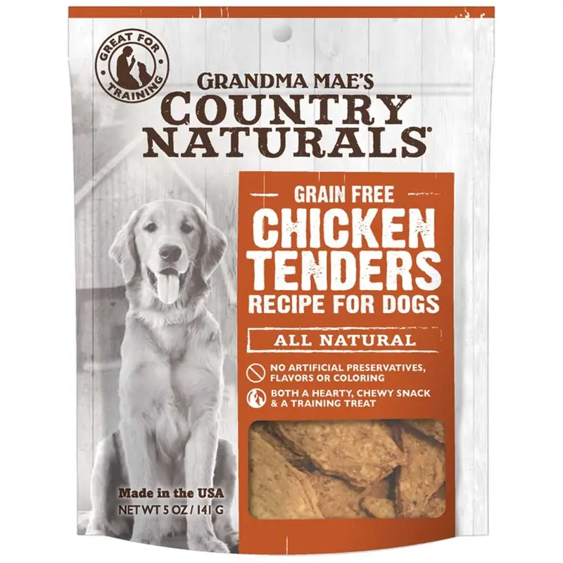 Grandma Maes - Country Naturals GF Dog Treats - Tenders - Chkn - 5 oz