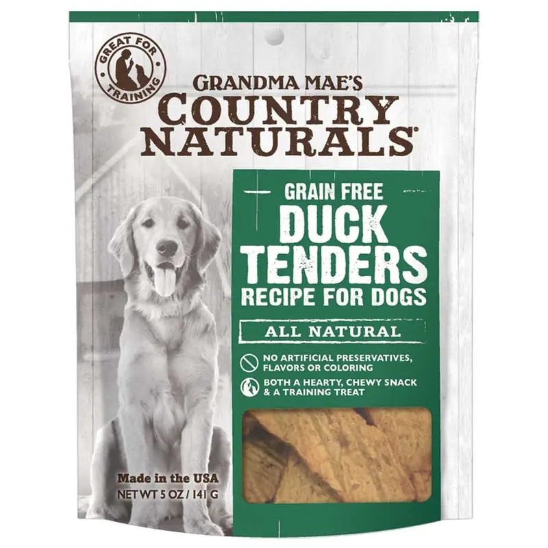 Grandma Maes - Country Naturals GF Dog Treats - Tenders - Duck - 5 oz
