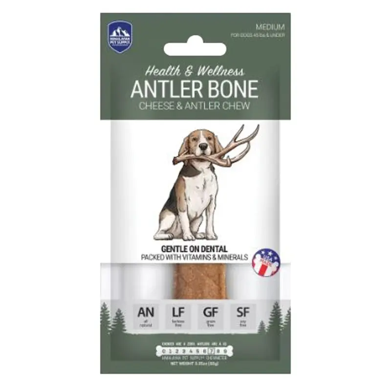 HIMALAYAN DOG TREATS - GROUND ANTLER BONE - MD - 3.25 OZ