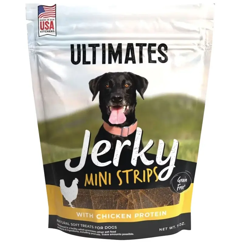 Ultimates - Chicken Jerky Mini Strips 7.5oz.