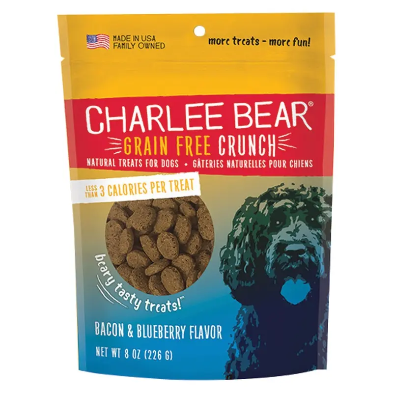 Charlee Bear Grain Free Crunch - Bacon/Blueberry - 8 oz
