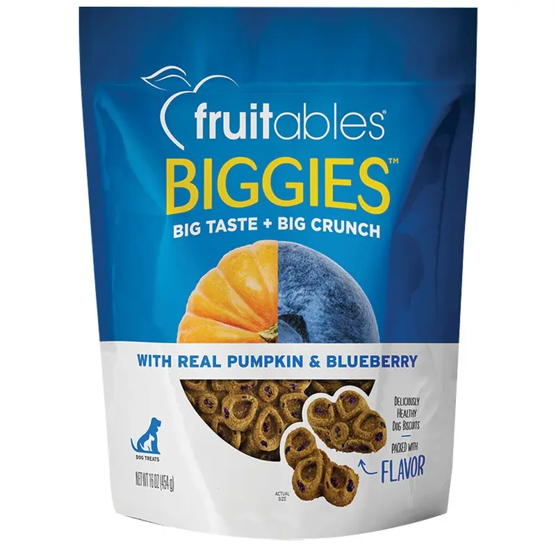 Fruitables Biggies Biscuits - Pumpkin/Blueberry - 16 oz