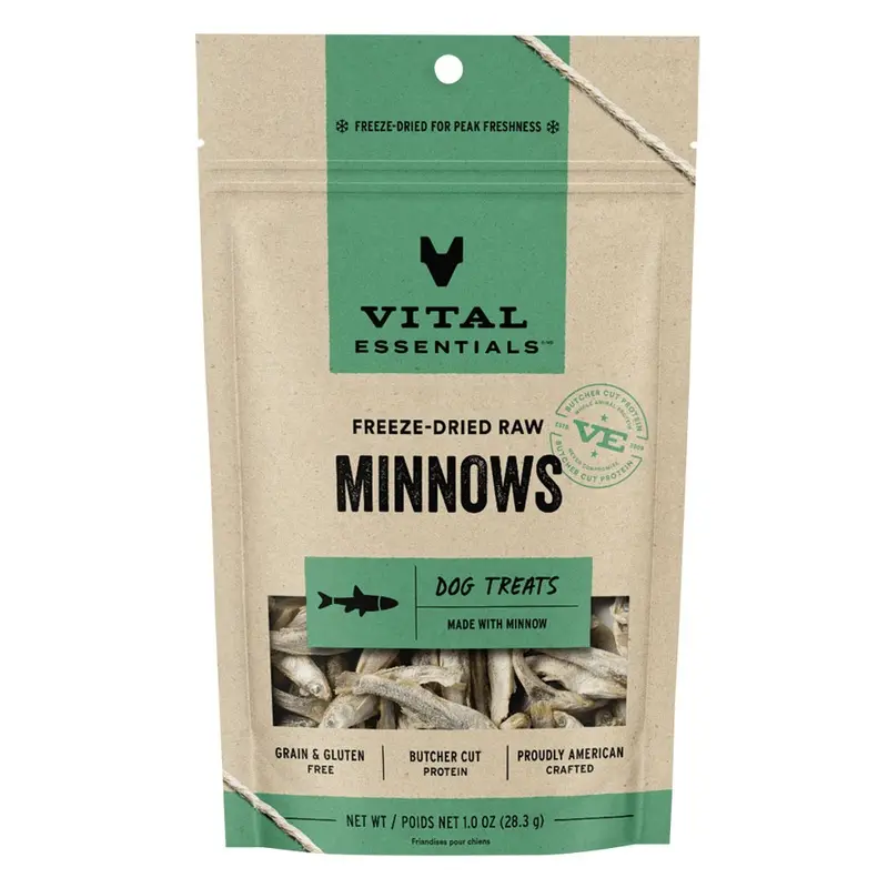 Vital Essentials Dog - FD Treats - Minnows - 1oz