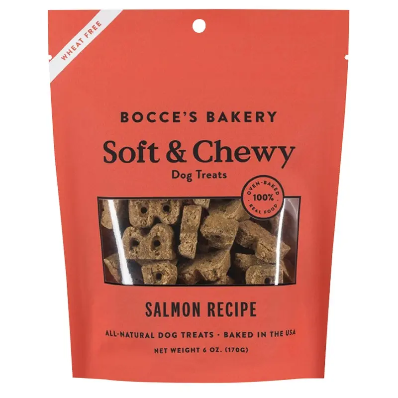 BOCCES SOFT & CHEWY DOG TREATS - SALMON - 6 OZ