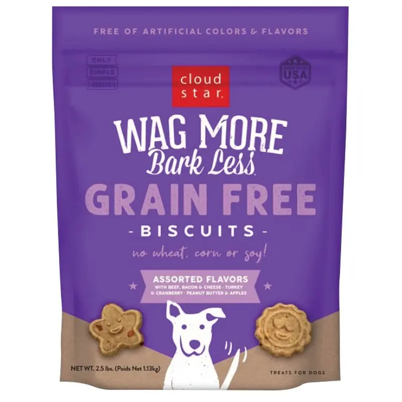 Cloud Star Dog Treats - GF Crunchy - Asst. Flavors - 2.5 lb