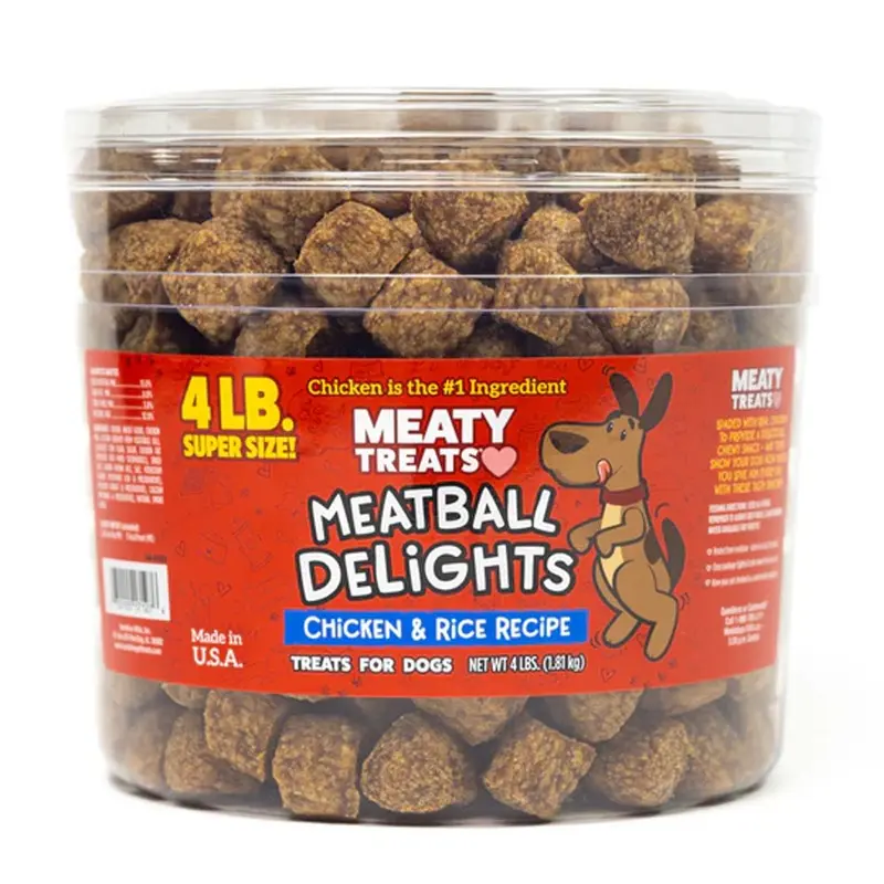 Meaty Treats - Meatball Delights Chicken & Rice 4lb.