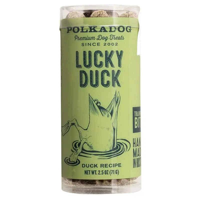 Polkadog Dog Treats - Lucky Duck - 2oz Tube