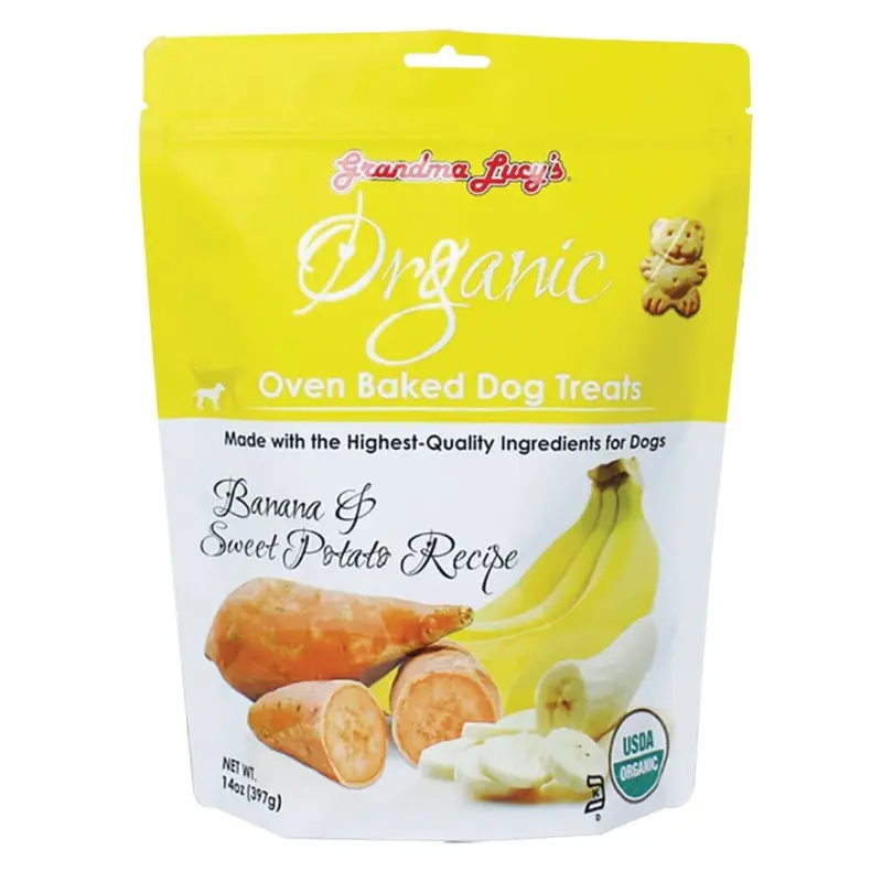 Grandma Lucys - Organic Banana & Sweet Potato Baked Dog Treat 14oz.