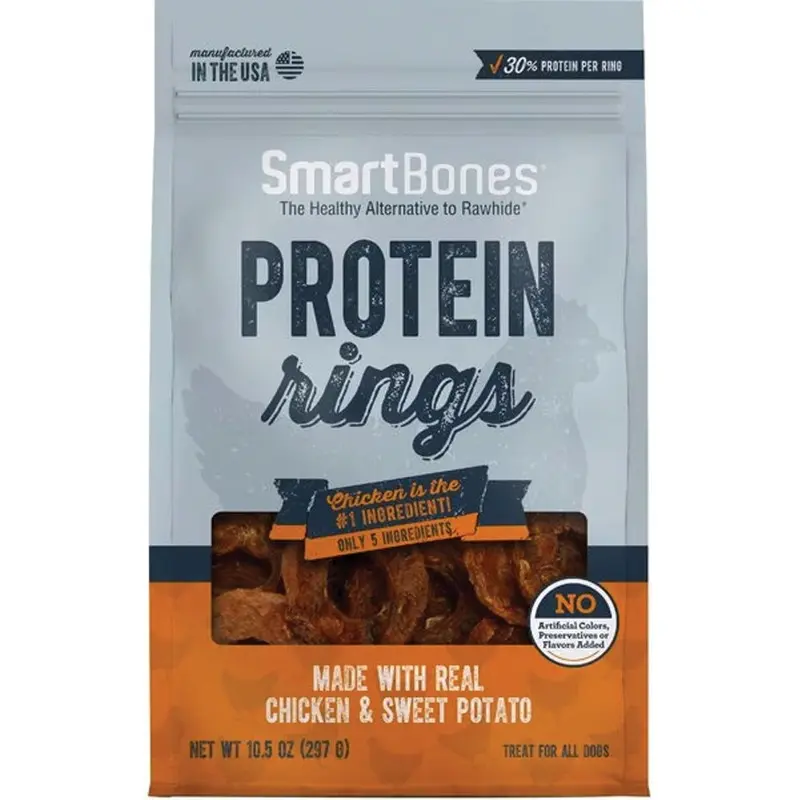 Smartbones - Protein Rings Chicken&Sweet Potato Dog Treat 10.5oz