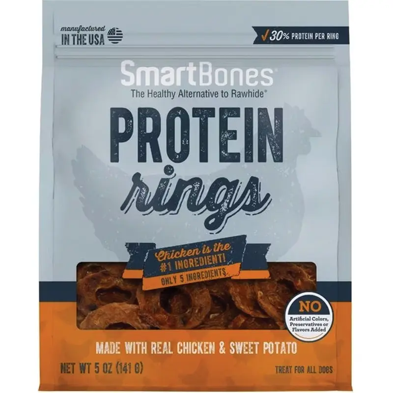 Smartbones - Protein Rings Chicken&Sweet Potato Dog Treat 5oz