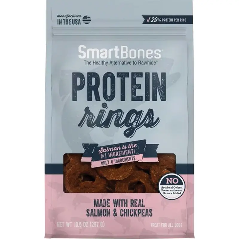 Smartbones - Protein Rings Salmon&Chickpea Dog Treat 10.5oz