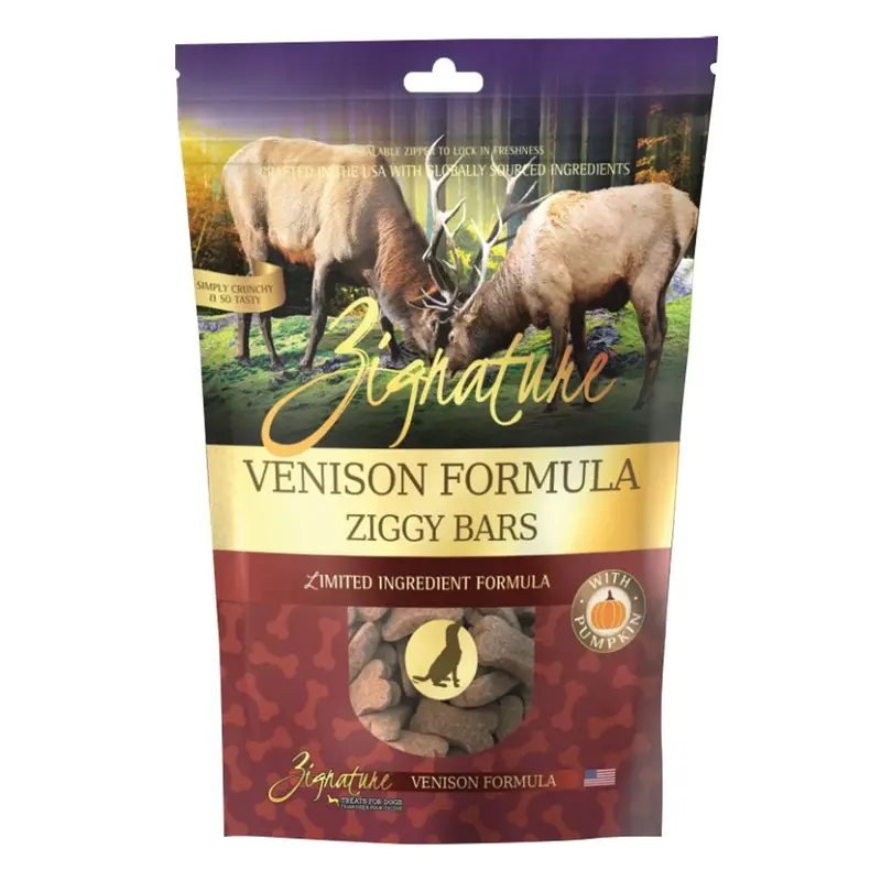 ZIGNATURE ZIGGY BARS - VENISON - 12OZ