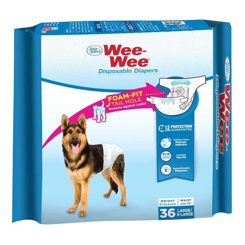 Four Paws - Wee-Wee Disposable Diapers L/XL 36pk