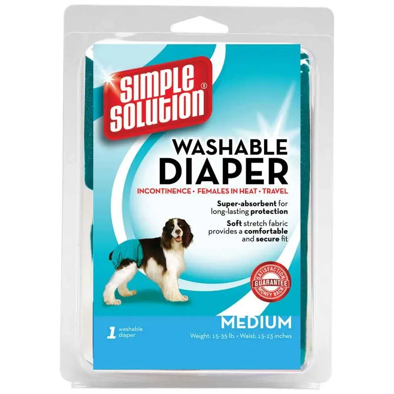 Simple Solution Washable Diapers - Medium - For Female Dogs