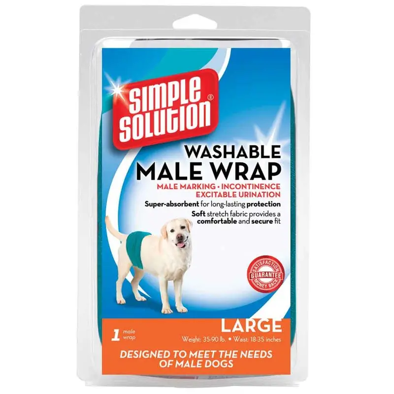 Simple Solution Washable Wraps - Large - Male 45 - 90 lb