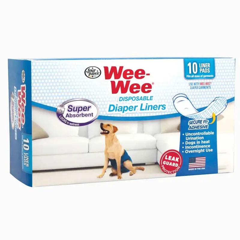 Four Paws - Wee-Wee Disposable Diaper Liner 10pk