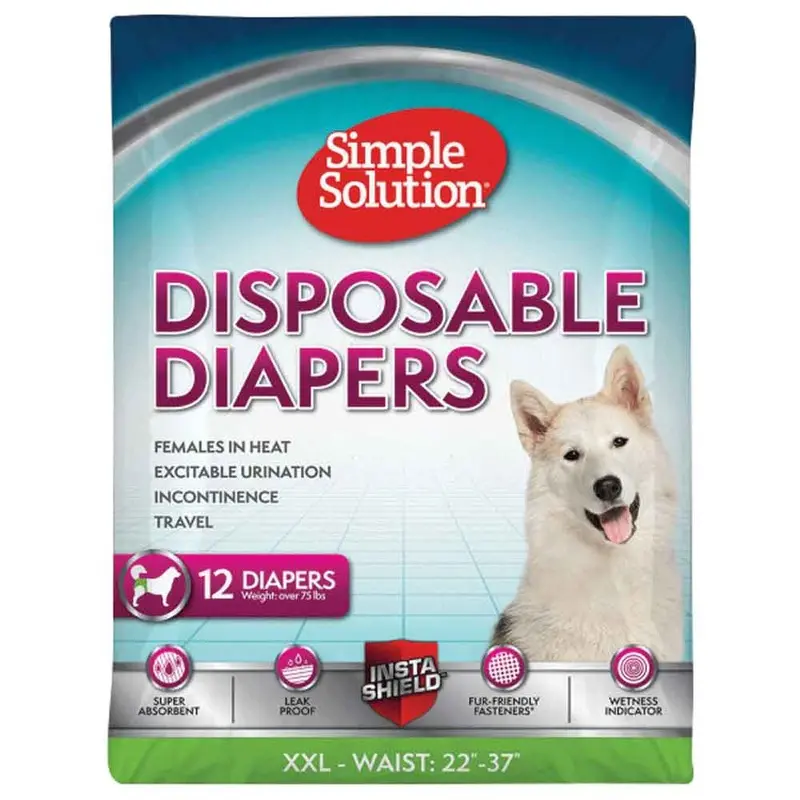 Simple Solution - Disposable Diapers - XXL - 12 pk